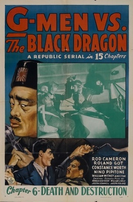 G-men vs. the Black Dragon movie poster (1943) metal framed poster