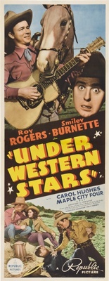 Under Western Stars movie poster (1938) wooden framed poster