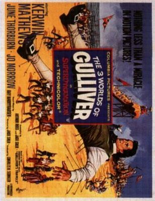 The 3 Worlds of Gulliver movie poster (1960) canvas poster