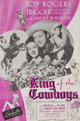 King of the Cowboys movie poster (1943) metal framed poster