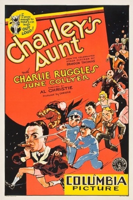 Charley's Aunt movie poster (1930) metal framed poster