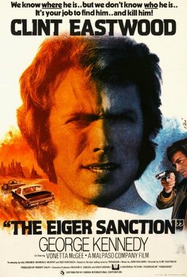 The Eiger Sanction movie poster (1975) wooden framed poster