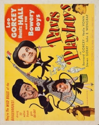 Paris Playboys movie poster (1954) canvas poster