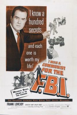 I Was a Communist for the FBI movie poster (1951) metal framed poster