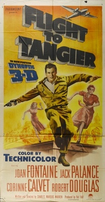 Flight to Tangier movie poster (1953) pillow