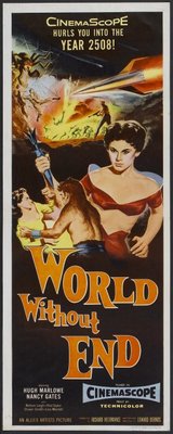 World Without End movie poster (1956) metal framed poster