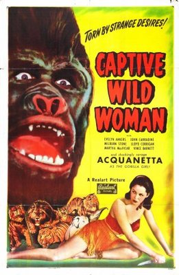 Captive Wild Woman movie poster (1943) mouse pad