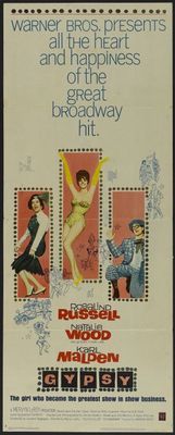 Gypsy movie poster (1962) metal framed poster