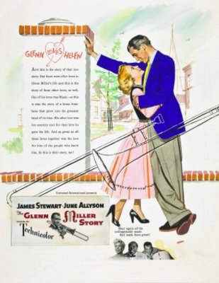 The Glenn Miller Story movie poster (1953) canvas poster