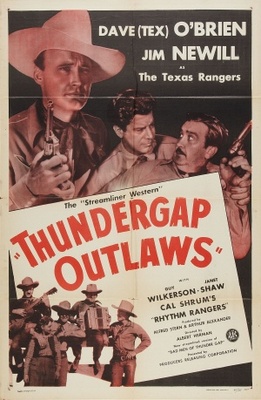 Bad Men of Thunder Gap movie poster (1943) metal framed poster