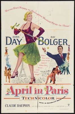 April in Paris movie poster (1952) wood print