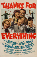 Thanks for Everything movie poster (1938) tote bag #MOV_cdkfory4