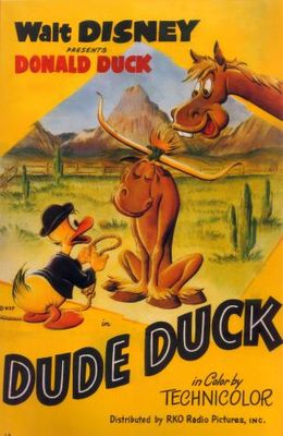 Dude Duck movie poster (1951) canvas poster