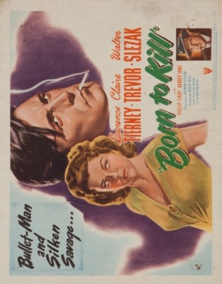 Born to Kill movie poster (1947) wood print