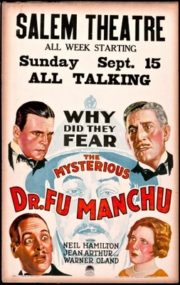 The Mysterious Dr. Fu Manchu movie poster (1929) poster with hanger