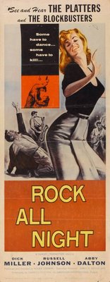 Rock All Night movie poster (1957) poster with hanger