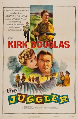 The Juggler movie poster (1953) wood print