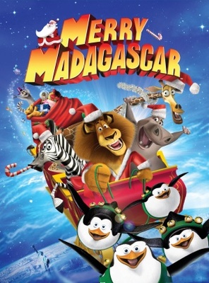 Merry Madagascar movie poster (2009) mouse pad