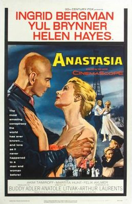Anastasia movie poster (1956) wood print