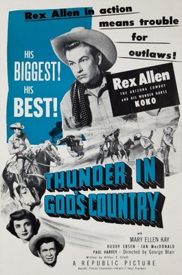 Thunder in God's Country movie poster (1951) wood print