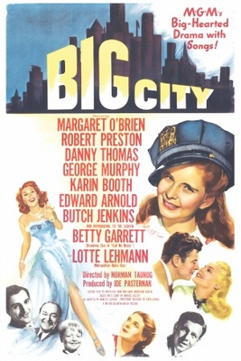 Big City movie poster (1948) metal framed poster