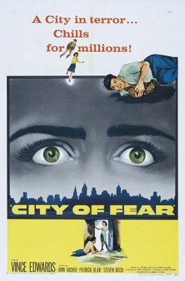 City of Fear movie poster (1959) metal framed poster