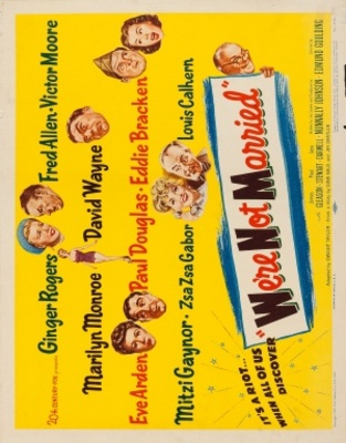 We're Not Married! movie poster (1952) canvas poster