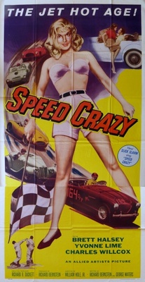 Speed Crazy movie poster (1959) poster with hanger