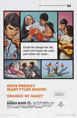 Change of Habit movie poster (1969) canvas poster