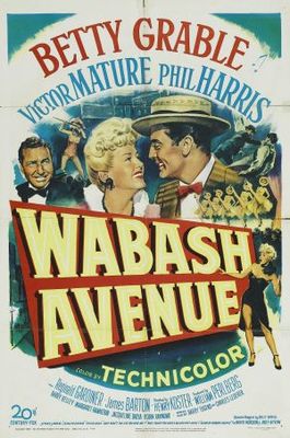 Wabash Avenue movie poster (1950) wood print