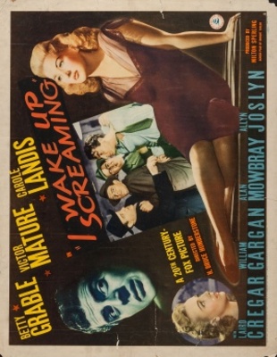 I Wake Up Screaming movie poster (1941) metal framed poster