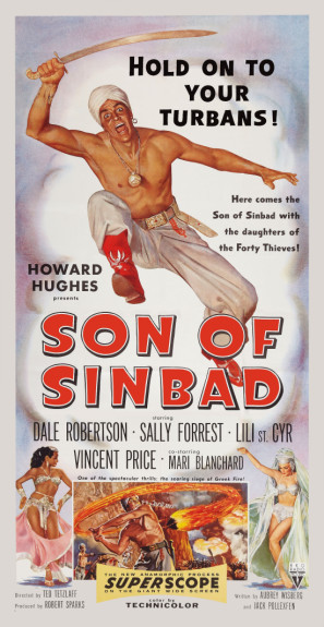 Son of Sinbad movie poster (1955) wood print