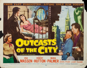 Outcasts of the City movie poster (1958) canvas poster
