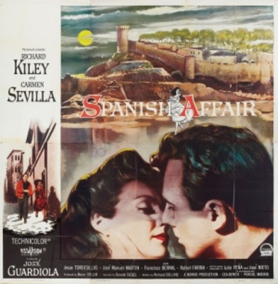 Spanish Affair movie poster (1957) metal framed poster