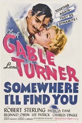Somewhere I'll Find You movie poster (1942) wooden framed poster