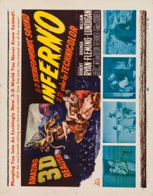 Inferno movie poster (1953) pillow