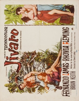 Jivaro movie poster (1954) metal framed poster