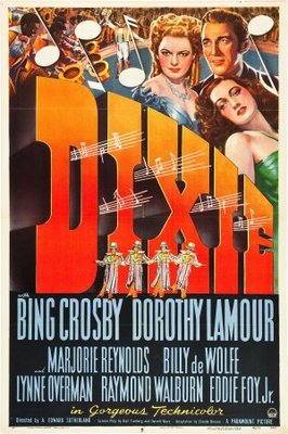Dixie movie poster (1943) wood print