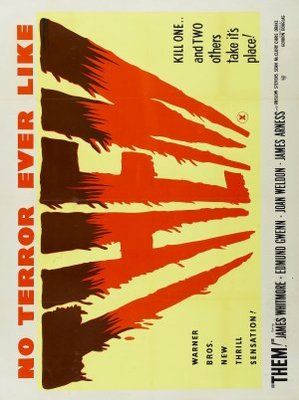 Them! movie poster (1954) wood print