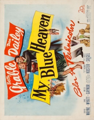 My Blue Heaven movie poster (1950) pillow