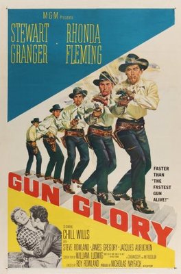 Gun Glory movie poster (1957) poster with hanger