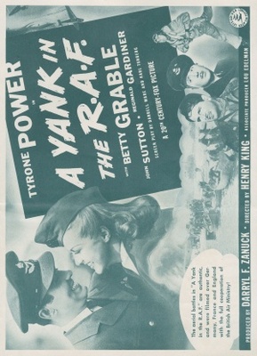 A Yank in the R.A.F. movie poster (1941) canvas poster