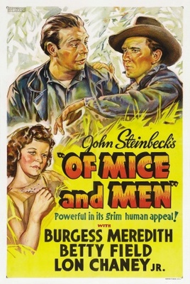 Of Mice and Men movie poster (1939) wood print