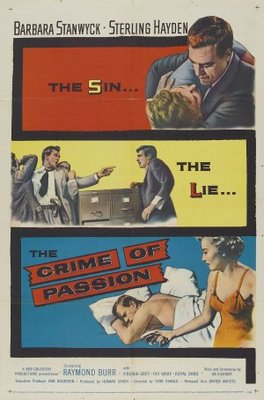 Crime of Passion movie poster (1957) wood print