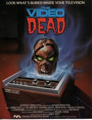 The Video Dead movie poster (1987) poster with hanger