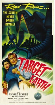 Target Earth movie poster (1954) metal framed poster