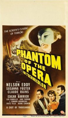 Phantom of the Opera movie poster (1943) canvas poster