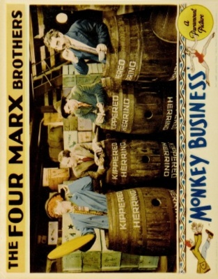 Monkey Business movie poster (1931) metal framed poster