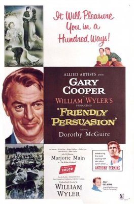 Friendly Persuasion movie poster (1956) wooden framed poster