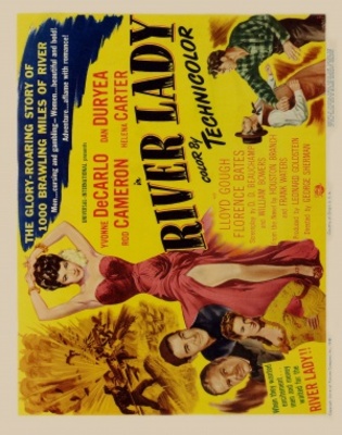 River Lady movie poster (1948) wooden framed poster